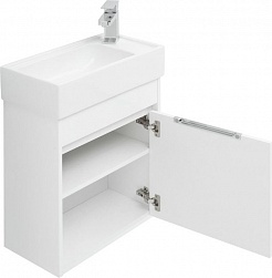 Aquanet Мебель для ванной Лидс 50 подвесная белая – фотография-8